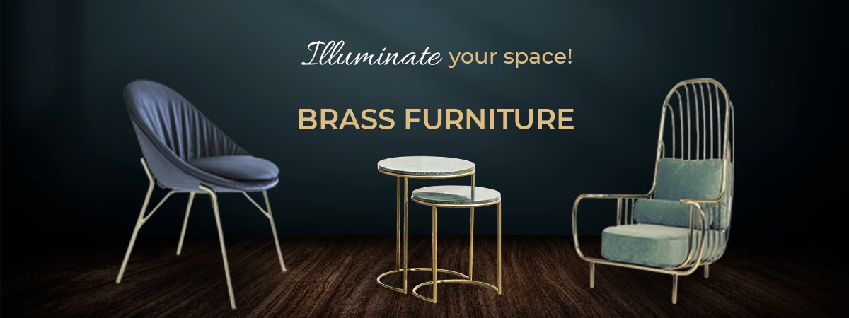  Elevating Interiors with Timeless Brass Furniture and Home Decor by SK Metal Craft